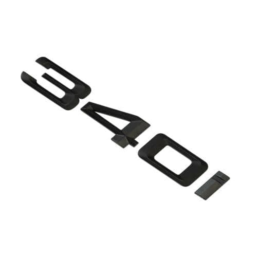 BMW 340i Rear Lettering For Lid Trunk, Badge, Emblem, 3 Series, Matt Black