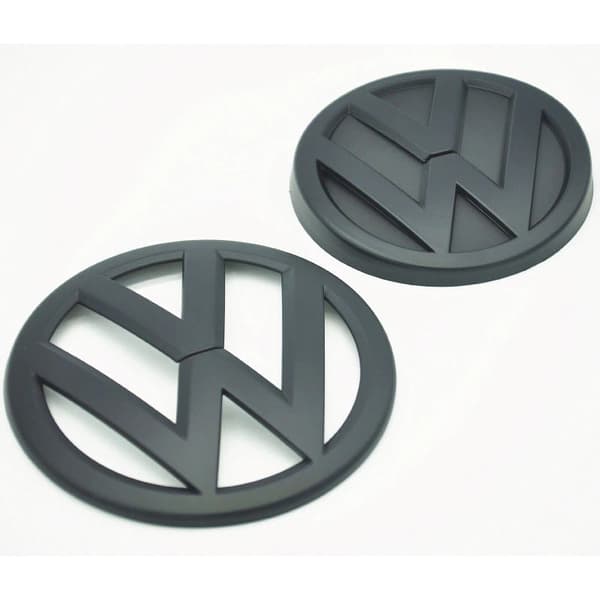 Matt Black Front Grill & Rear Badge Emblem Set For VW Volkwagen Golf MK7 2013-2017