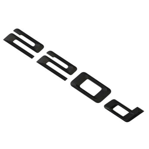 BMW 220d Rear Lettering For Lid Trunk, Badge, Emblem, 2 Series, Matt Black
