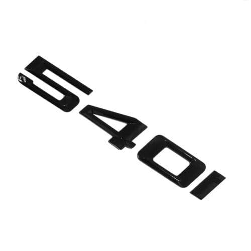 BMW 540i Rear Lettering For Lid Trunk, Badge, Emblem, 5 Series, Gloss Black
