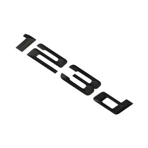 BMW 123d Rear Lettering For Lid Trunk, Badge, Emblem, 1 Series, Matt Black