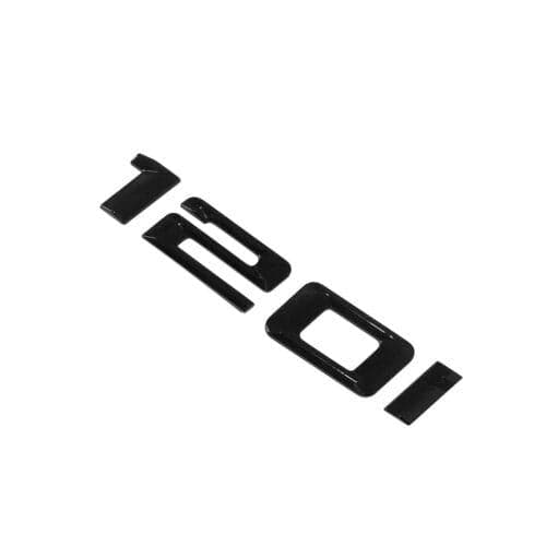 BMW 120i Rear Lettering For Lid Trunk, Badge, Emblem, 1 Series, Gloss Black