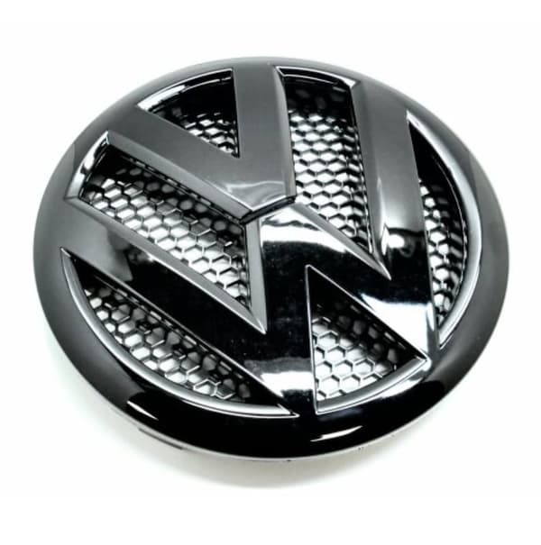 Gloss Black Front Grill Badge Emblem For VW Volkwagen Transporter T5, T5.1, T5.5