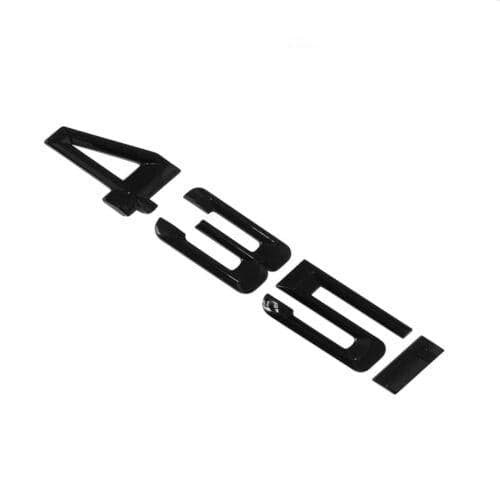 BMW 435i Rear Lettering For Lid Trunk, Badge, Emblem, 4 Series, Gloss Black