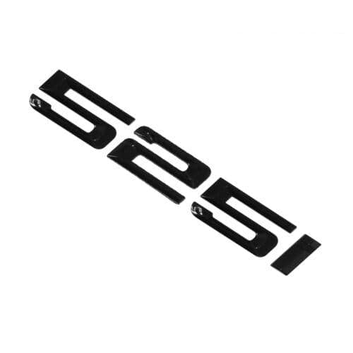 BMW 525i Rear Lettering For Lid Trunk, Badge, Emblem, 5 Series, Gloss Black