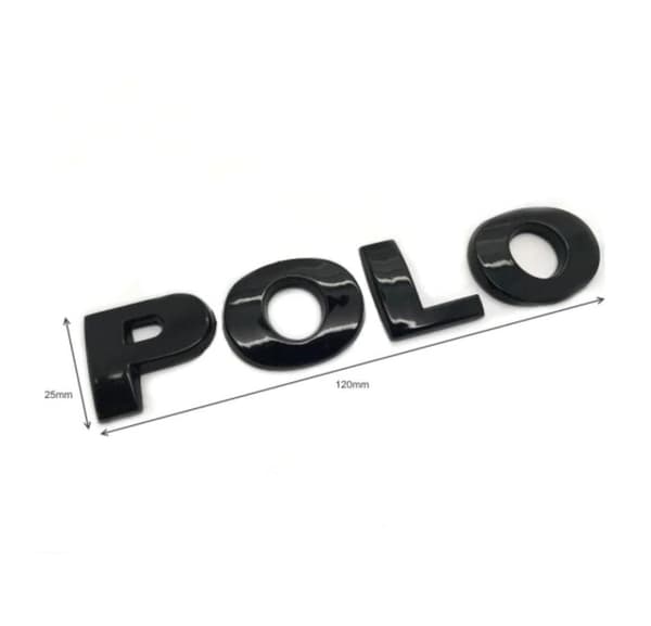 Gloss Black VW Volkswagen POLO Rear Boot Badge Tailgate Emblem 6R 6C MK4 MK5 MK6 MK7 GTI TDI