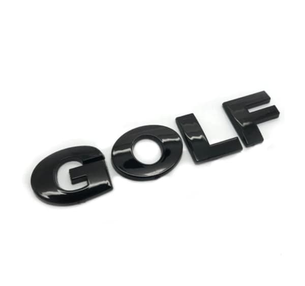 Gloss Black VW Volkswagen GOLF Rear Boot Badge Tailgate Emblem MK4 MK5 MK6 MK7 GTI TDI