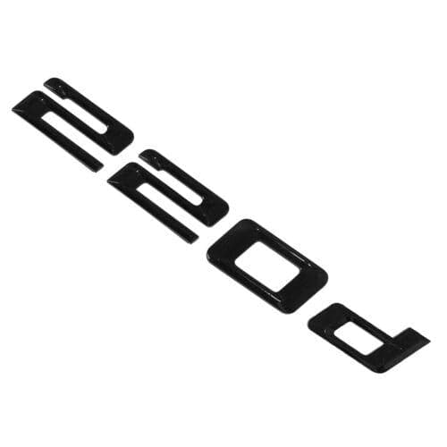 BMW 220d Rear Lettering For Lid Trunk, Badge, Emblem, 2 Series, Gloss Black