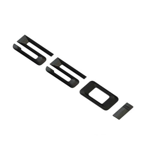 BMW 550i Rear Lettering For Lid Trunk, Badge, Emblem, 5 Series, Matt Black