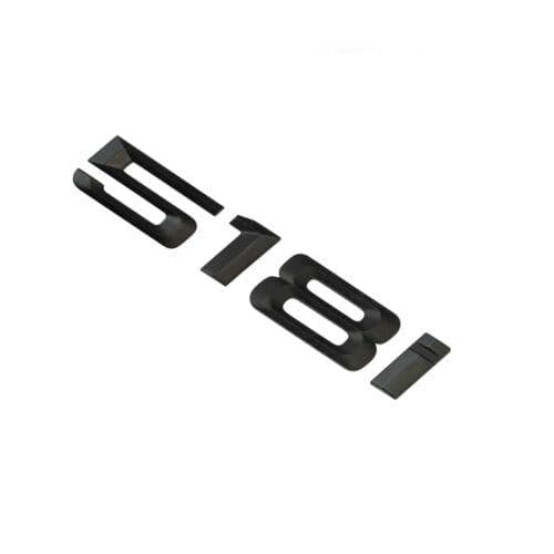 BMW 518i Rear Lettering For Lid Trunk, Badge, Emblem, 5 Series, Matt Black
