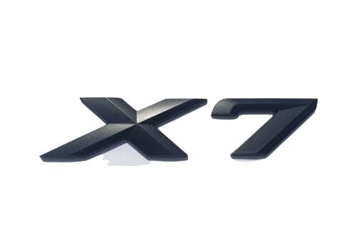BMW X7 Rear Lettering For Lid Trunk, Badge, Emblem, Xdrive Series, Matt Black