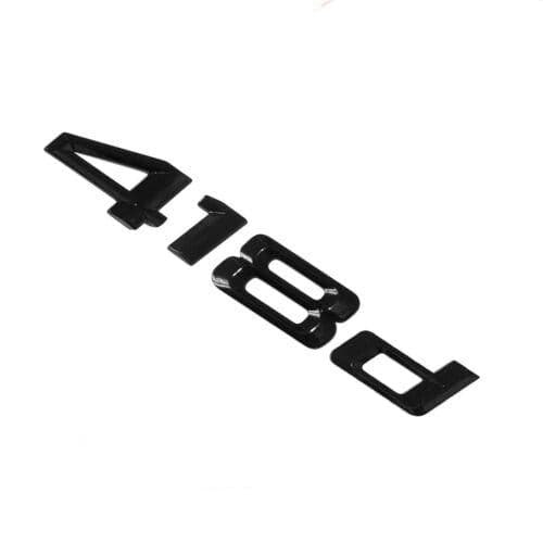 BMW 418d Rear Lettering For Lid Trunk, Badge, Emblem, 4 Series, Gloss Black