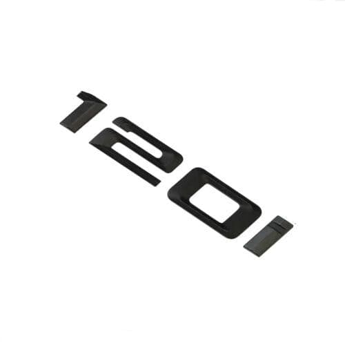 BMW 120i Rear Lettering For Lid Trunk, Badge, Emblem, 1 Series, Matt Black