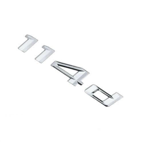 BMW 114d Rear Lettering For Lid Trunk, Badge, Emblem, 1 Series, Chrome