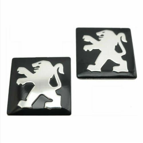 2 x 15mm Peugeot key badge emblem logo sticker for 2 3 button fob flip key 306