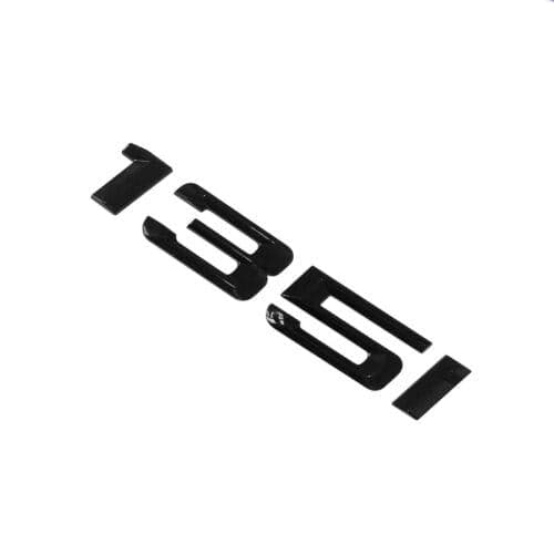 BMW 135i Rear Lettering For Lid Trunk, Badge, Emblem, 1 Series, Gloss Black
