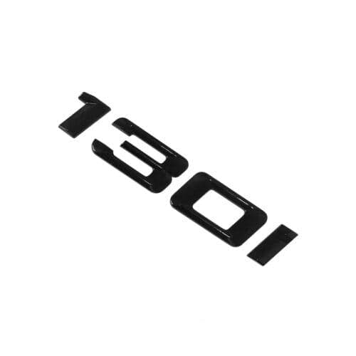 BMW 130i Rear Lettering For Lid Trunk, Badge, Emblem, 1 Series, Gloss Black