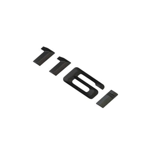 BMW 116i Rear Lettering For Lid Trunk, Badge, Emblem, 1 Series, Matt Black