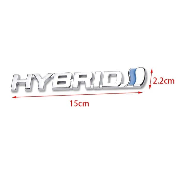 Hybrid For Toyota Badge Emblem 3D Chrome Logo Car Sticker Prius RAV4 Yaris