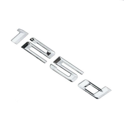BMW 125d Rear Lettering For Lid Trunk, Badge, Emblem, 1 Series, Chrome