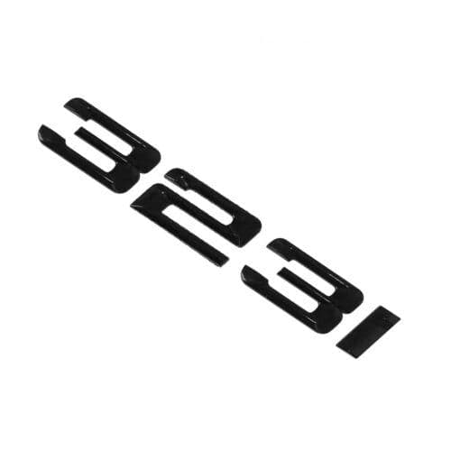 BMW 323i Rear Lettering For Lid Trunk, Badge, Emblem, 3 Series, Gloss Black