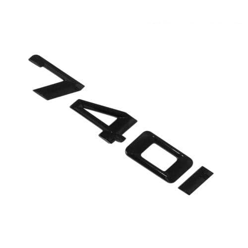 BMW 740i Rear Lettering For Lid Trunk, Badge, Emblem, 7 Series, Gloss Black