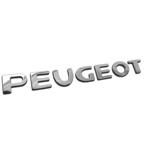 Chrome 3D Self-adhesive Car Letters badge emblem sticker Spelling PEUGEOT