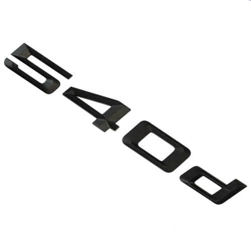 BMW 540d Rear Lettering For Lid Trunk, Badge, Emblem, 5 Series, Matt Black