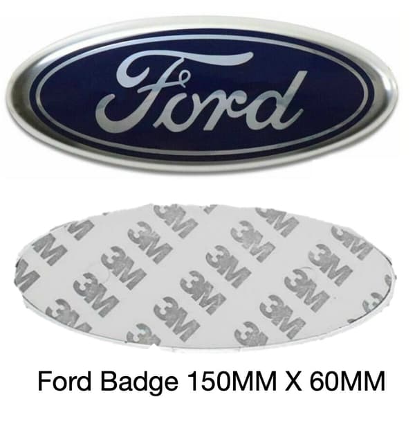 150mm x 60mm Ford Badge Emblem Blue/Silver Front Rear Logo Mondeo Transit Focus