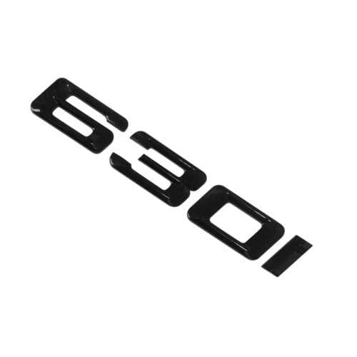 BMW 630i Rear Lettering For Lid Trunk, Badge, Emblem, 6 Series, Gloss Black