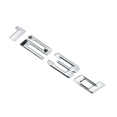 BMW 123d Rear Lettering For Lid Trunk, Badge, Emblem, 1 Series, Chrome