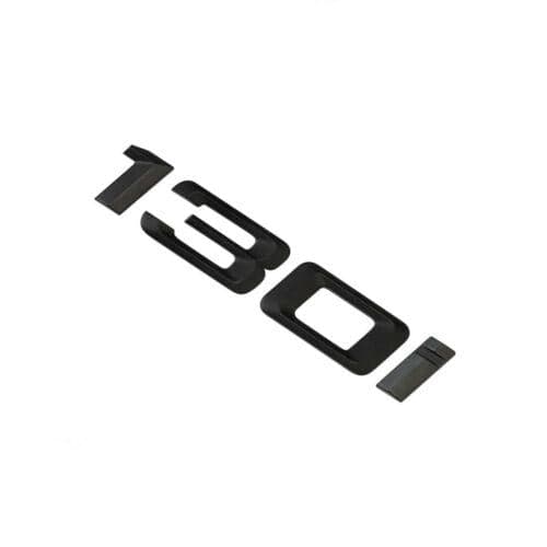 BMW 130i Rear Lettering For Lid Trunk, Badge, Emblem, 1 Series, Matt Black