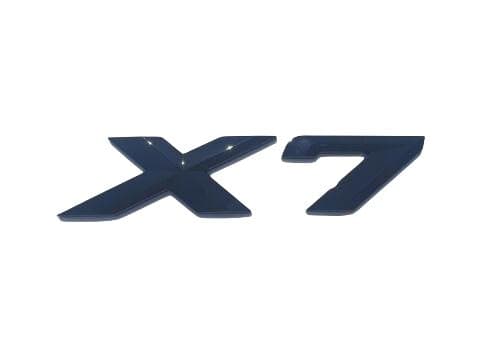 BMW X7 Rear Lettering For Lid Trunk, Badge, Emblem, Xdrive Series, Gloss Black