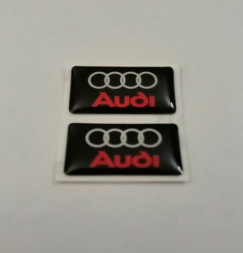 AUDI 3D DOMED BADGE LOGO EMBLEM STICKER GRAPHIC DECAL A3 A4 A5 S3 S4 RS3 RS4 Q5.