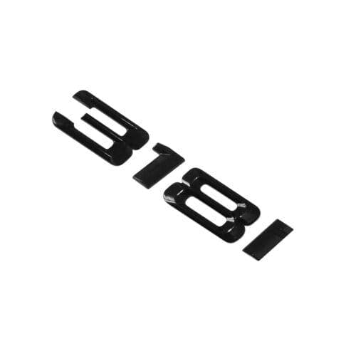 BMW 318i Rear Lettering For Lid Trunk, Badge, Emblem, 3 Series, Gloss Black