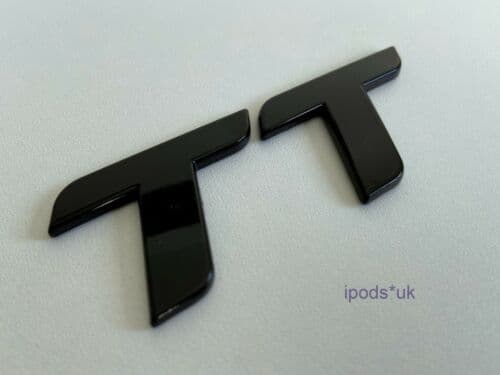 Brand New High Quality Gloss Black Audi TT MK 2 Rear Badge Quattro S Line RS