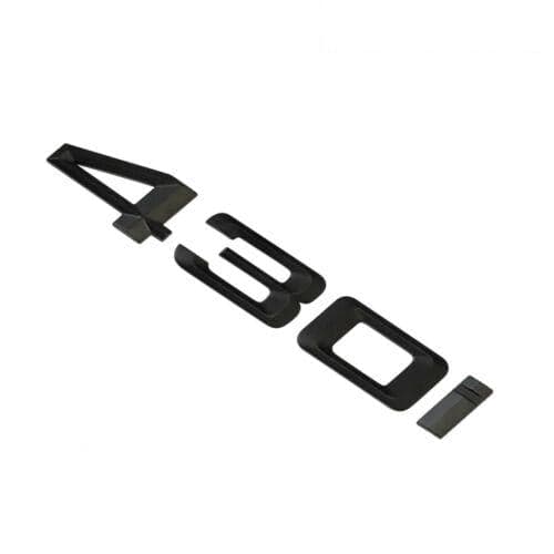 BMW 430i Rear Lettering For Lid Trunk, Badge, Emblem, 4 Series, Matt Black