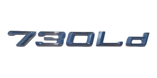 BMW 730Ld Rear Lettering For Lid Trunk, Badge, Emblem, 7 Series, Chrome