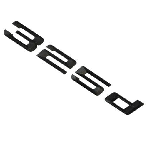 BMW 325d Rear Lettering For Lid Trunk, Badge, Emblem, 3 Series, Matt Black