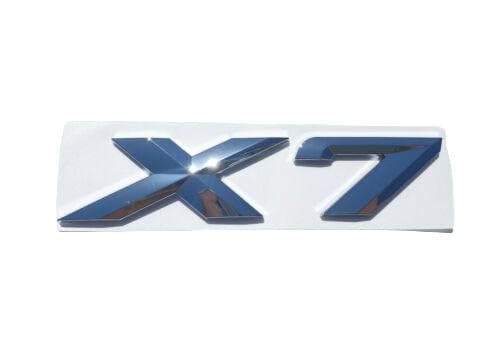 BMW X7 Rear Lettering For Lid Trunk, Badge, Emblem, Xdrive Series, Chrome