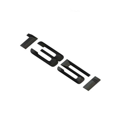 BMW 135i Rear Lettering For Lid Trunk, Badge, Emblem, 1 Series, Matt Black