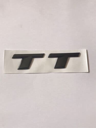 TT Audi Black Gloss Boot Badge Emblem MK3 High Quality