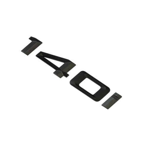 BMW 140i Rear Lettering For Lid Trunk, Badge, Emblem, 1 Series, Matt Black