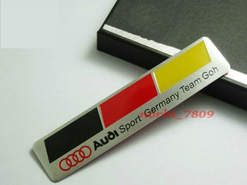 Audi Sports Germany Team Goh Badge Emblem A3 A4 S3 S4 S6 RS3 RS4 TT Parts