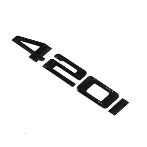 BMW 420i Rear Lettering For Lid Trunk, Badge, Emblem, 4 Series, Gloss Black