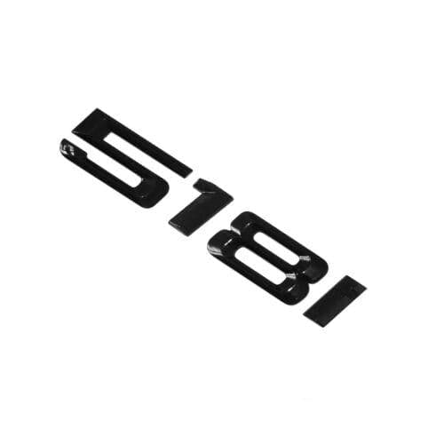 BMW 518i Rear Lettering For Lid Trunk, Badge, Emblem, 5 Series, Gloss Black