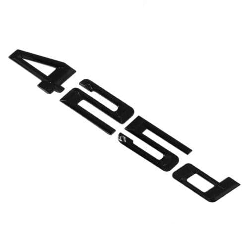 BMW 425d Rear Lettering For Lid Trunk, Badge, Emblem, 4 Series, Gloss Black