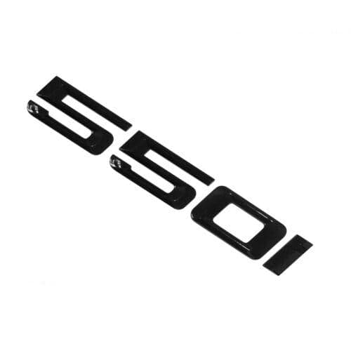 BMW 550i Rear Lettering For Lid Trunk, Badge, Emblem, 5 Series, Gloss Black