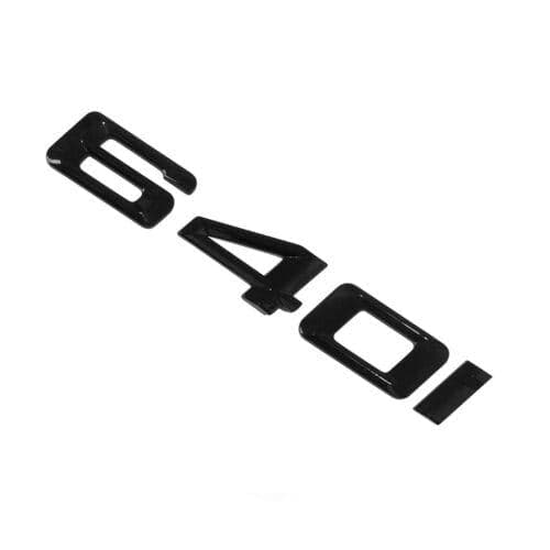 BMW 640i Rear Lettering For Lid Trunk, Badge, Emblem, 6 Series, Gloss Black