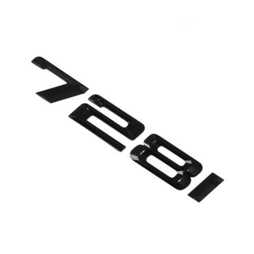 BMW 728i Rear Lettering For Lid Trunk, Badge, Emblem, 7 Series, Gloss Black